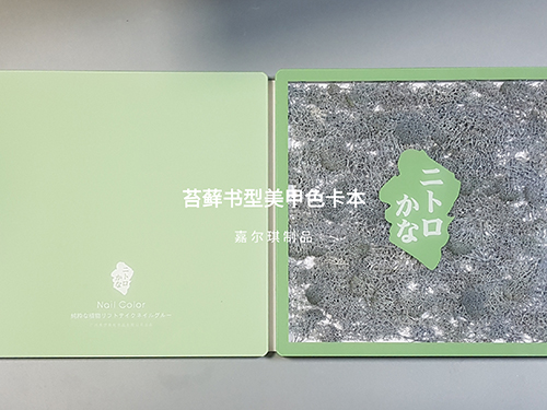 书型美甲色卡本